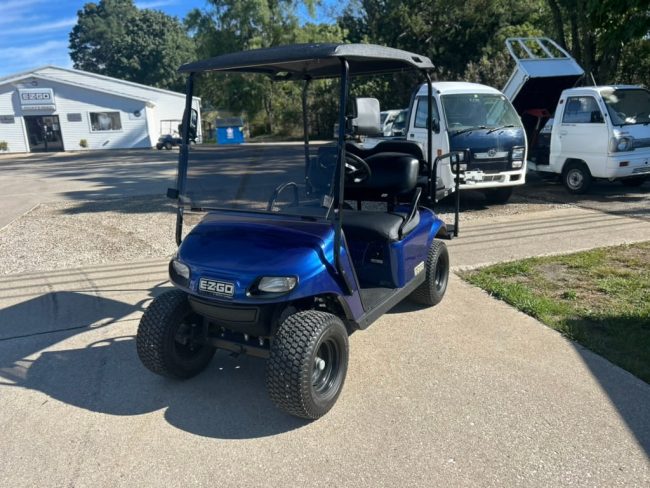 Blue E-Z-Go Cart