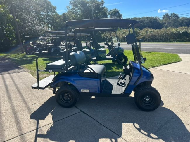 Blue E-Z-Go Cart