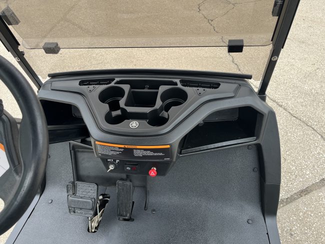 Silver Yamaha Cart Interior