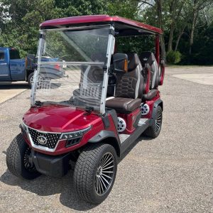 Red 4 Seater Golf Cart