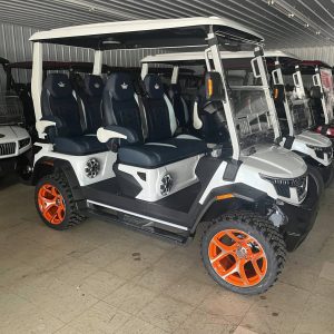 White 4 Seater Golf Cart