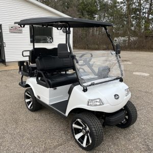 White Golf Cart