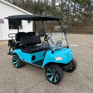 Blue Golf Cart