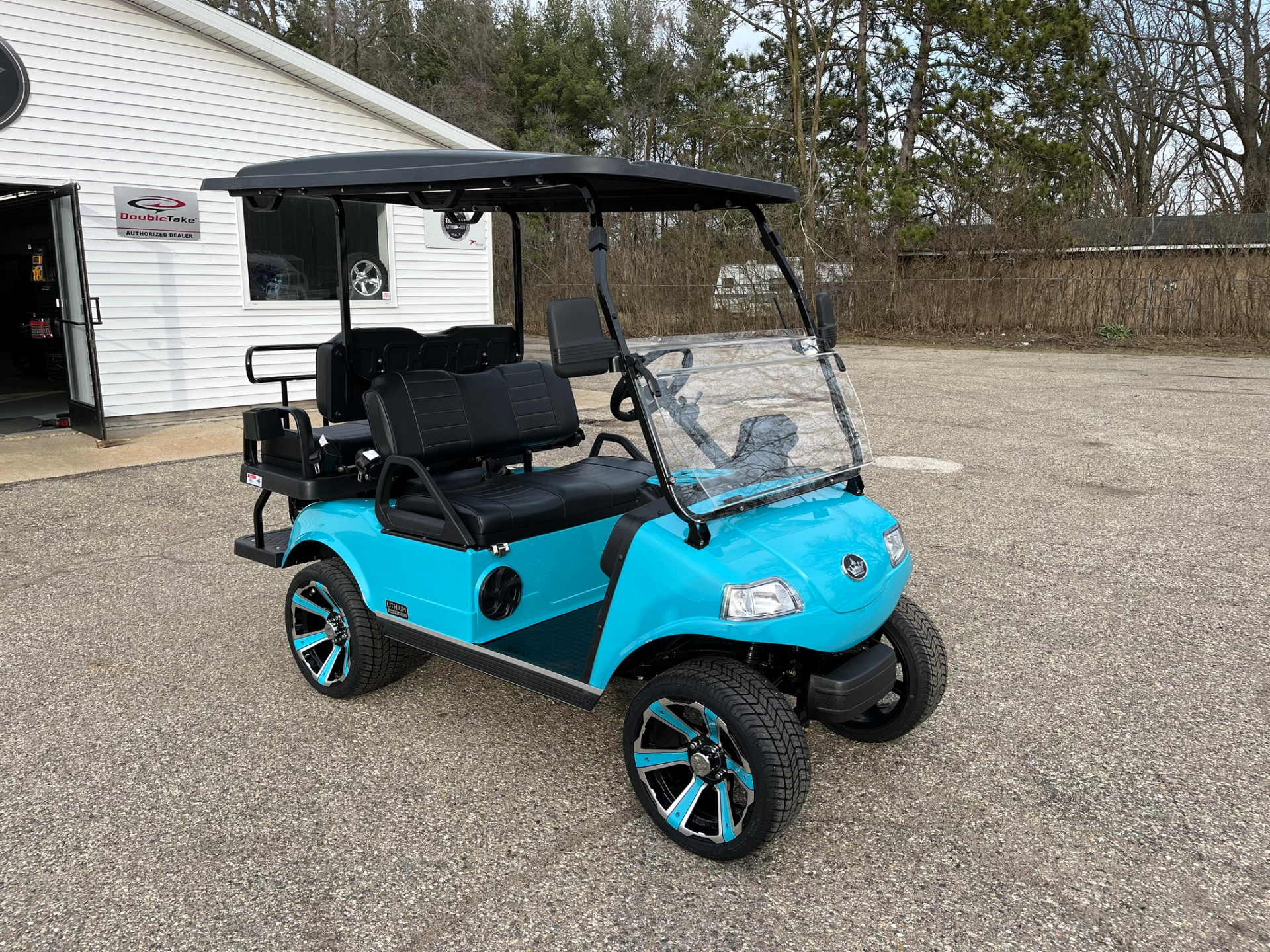 Blue Golf Cart